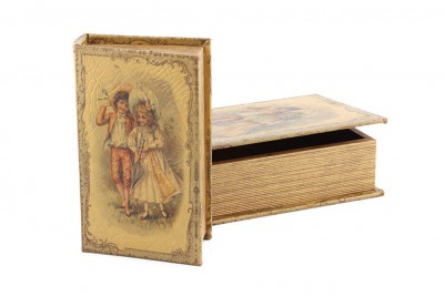 Комплект из 2-х шкатулок-книг 27*18*7 / 21*13*5 см. Polite Crafts&gifts (184-171) 