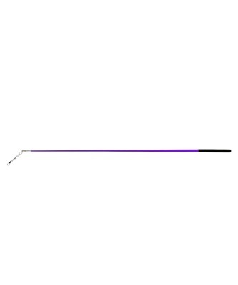 Палочка для ленты для художественной гимнастики АВ215, 56 см, с карабином, фиолетовая (4629)