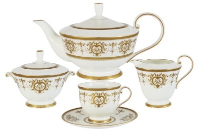 Чайный сервиз из 17 предметов на 6 персон Тиара Голд Narumi (N51759-52302AL)