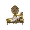 Часы настольные "девушка на диване" высота=29 см.длина=28 см.(кор-6шт.) Chaozhou Fountains&statues (50-005)