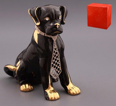 Фигурка "собака с галстуком" 25*15 см. высота=24 см. Hangzhou Jinding (456-765) 