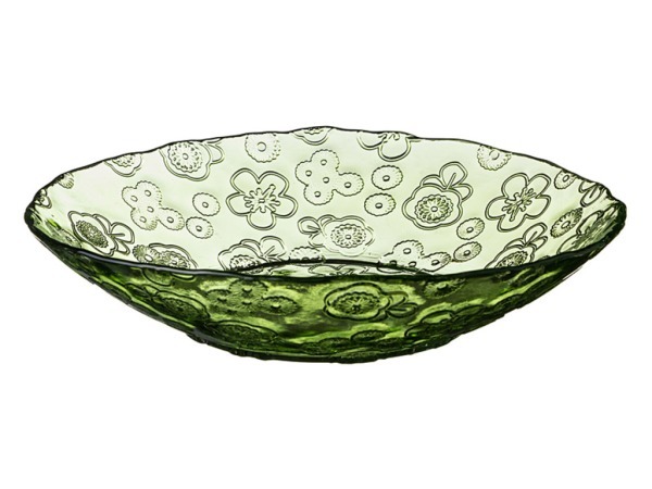 Фруктовница "флора" 32 см. зеленая без упаковки Vidrios San (600-596) 