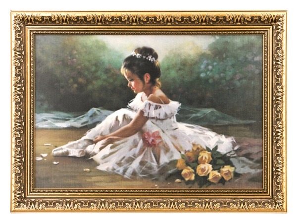 Картина "маленькая балерина" 42х28см. (562-109-06) 