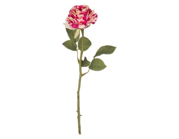 Цветок искусственный "роза цвета фуксия" длина=38 см. (кор=1шт.) SILK-KA (654-181)