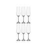 Набор бокалов для шампанского из 6 шт. "dora / strix" 200 мл высота=25 см Crystal Bohemia (669-194)