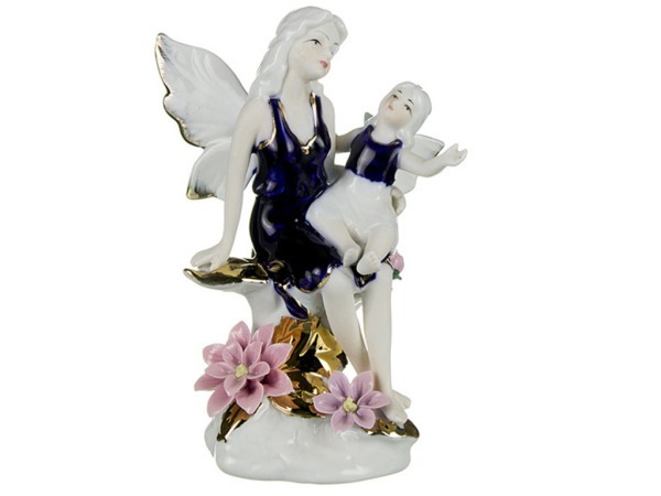 Статуэтка "ангел с ребёнком на цветке" высота=18 см. Hangzhou Jinding (98-633) 