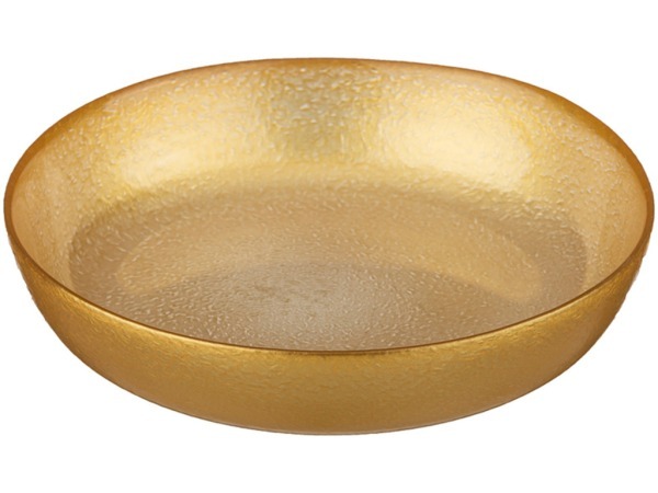 Тарелка "фараон" малая золото диаметр=16 см. высота=4 см. без упаковки (кор=12шт.) (381-388) 
