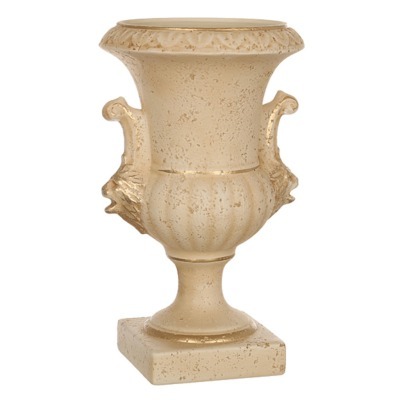 Кубок со львами "романо" старинный персиковый высота=37 см. Loucicentro Ceramica (742-153)
