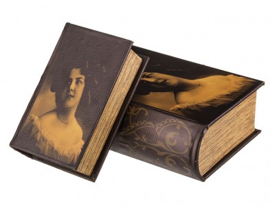 Комплект шкатулок из 2 шт."портрет девушки" 22*17*8/17*11*5 см. Polite Crafts&gifts (184-047) 