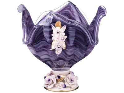 Декоративная чаша диаметр=32 см. высота=30 см. White Cristal (647-674) 