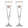 Набор бокалов для шампанского из 2 шт. с золотой каймой 190 мл. (802-510227) 