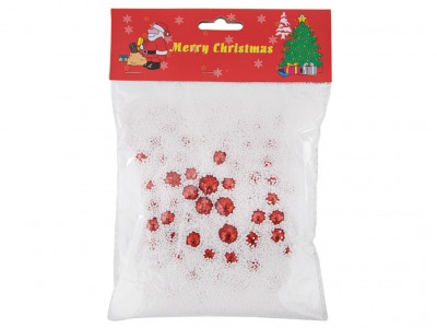 Декоративное изделие "искусственный снег с красными бусинками" Polite Crafts&gifts (160-163) 