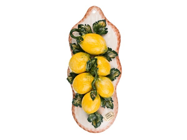 Панно настенное "лимоны".высота=30 см. Ceramiche d'Arte Orgia (335-018)