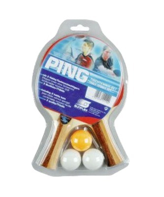 Набор для настольного тенниса Sunflex Ping 2 ракетки+3 мяча 20110 (137825)