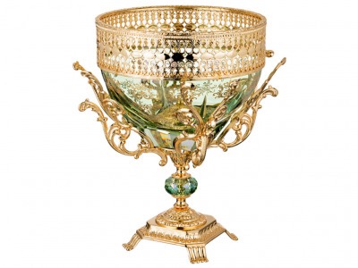 Декоративная чаша высота=35 см.диаметр=25 см. Rosaperla Di (284-569) 