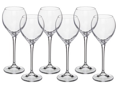 Набор бокалов для вина из 6 шт. "сесилия" 240 мл. высота=21 см. Crystalite Bohemia (669-059) 