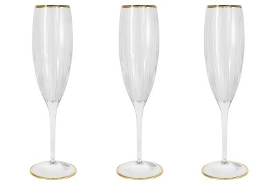 Набор бокалов для шампанского Пиза золото, 0,15 л, 6 шт - SM2103/GAL Same