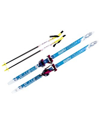 Комплект лыжный Комби, с палками, 100 см (4649)