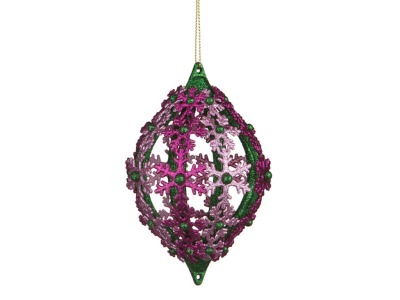 Декоративное украшение зелено/персик/розовый 7*4 см.высота=11 см. Myco International (865-108) 
