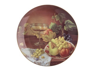 Тарелка настенная декоративная "фрукты" диаметр=20 см. Hangzhou Jinding (84-130) 