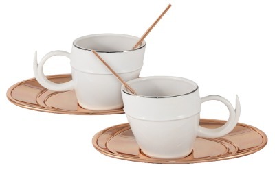 Чайный набор на 2 персоны Ричоло с отделкой под розовое золото - GA3005300 Гамма