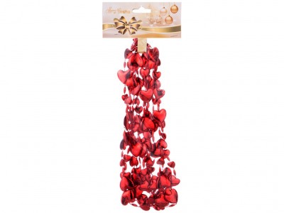 Декор. изделие "гирлянда сердца" 2,7 м на блистере цвет рубин Polite Crafts&gifts (224-026) 