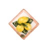 Вешалка для кухонных полотенец "лимоны"13*13 см. Ceramiche D'arte (335-031) 