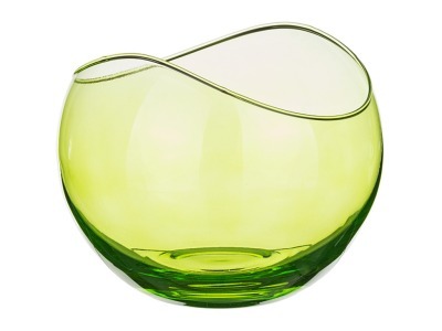 Салатник "гондола" зеленый диаметр=20 см. высота=16 см. Crystalex Cz (674-407) 