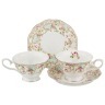 Чайный набор на 2 персоны 4пр 200мл бирюзовый Porcelain Manufacturing (779-077) 