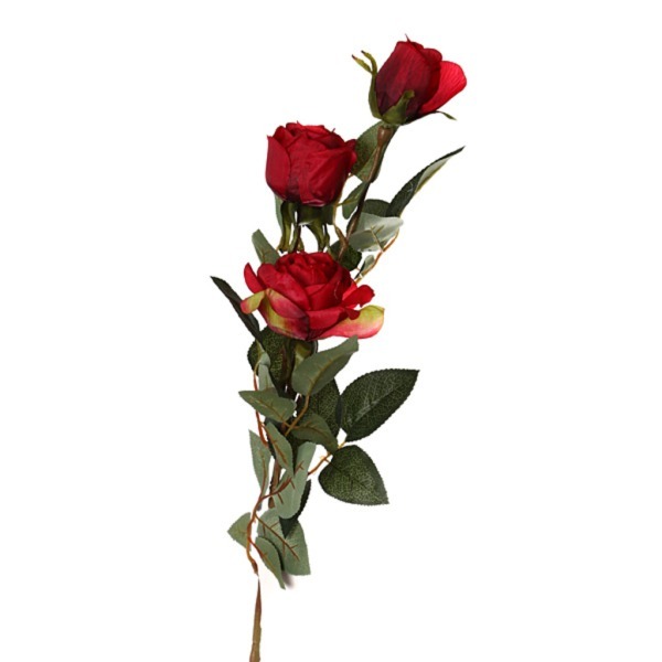 Цветок искусственный "роза" длина=90 см Huajing Plastic (23-227)