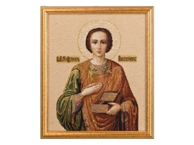 Гобеленовая икона "целитель пантелеймон" 26*31 см. (404-1194-17) 