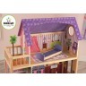 Деревянный кукольный домик "Кайла", с мебелью 10 предметов в наборе, для кукол 30 см (65092_KE)