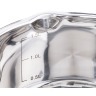 Кастрюля agness  со сливом, силикон. держатели, 1,9 л диаметр=17 см высота=10 сm, нерж.сталь Agness (937-150)