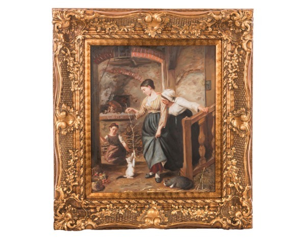Картина масляная на холсте 60*50 см. багет 87*77 см. Frame Factory (107-1050) 