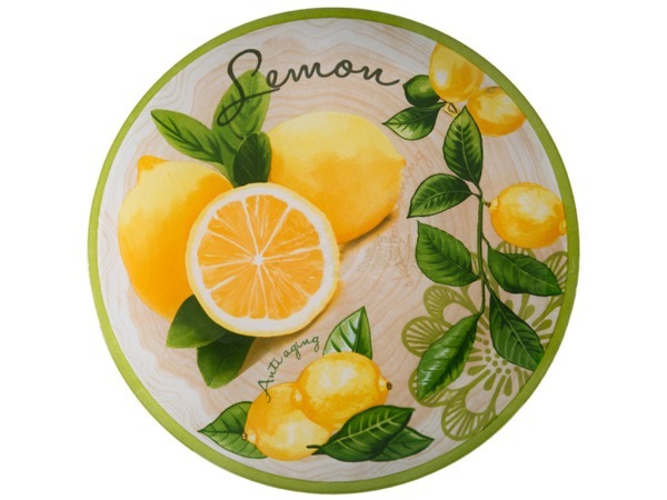 Блюдо "лимончики" диаметр=25 см без упаковки (мал=6шт./кор=24шт.) Lefard (33-102)