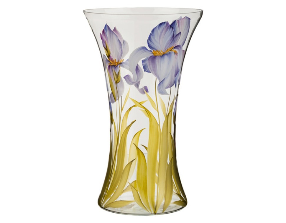 Продажа ваза в россии. Керамикс ваза "Ирис" 26 см. Керамикс ваза "Ирис" 26,5 см. Стеклянная ваза вытянутая. Ваза ирисы.