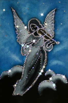 Картина Ангел с кристаллами Swarovski (1054)