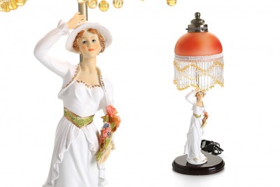 Светильник настольный "дама в шляпе" высота=53 см.220в 40вт. Comego Enterprise (50-812) 