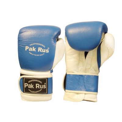 Перчатки боксерские Pak Rus ,кожа, 10 OZ синие (PR-12492) (52682)