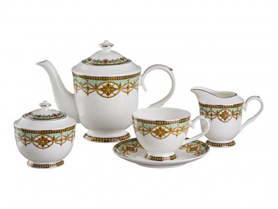 Чайный сервиз "амаль" на 6 персон 15 пр.1000/250 мл. Porcelain Manufacturing (264-623) 