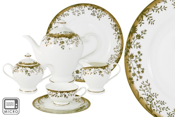 Чайный сервиз Золотой луг 40 предметов на 12 персон Emerald ( E5-16-909_40M-AL )