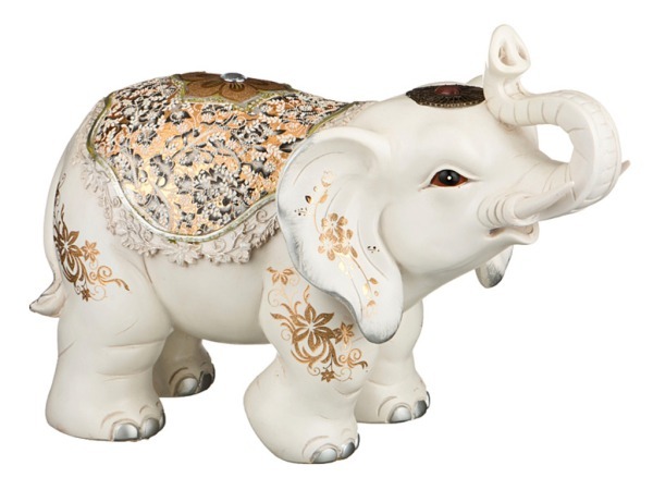 Фигурка слон белый "символ благоразумия и мудрости" 40*20*26 см Lefard (114-235)