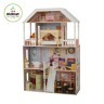 Деревянный кукольный домик "Саванна", с мебелью 14 предметов в наборе, для кукол 30 см (65023_KE)