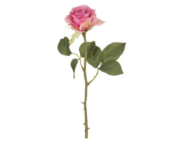 Цветок искусственный "роза лавандовая" длина=38 см. (кор=1шт.) SILK-KA (654-182)