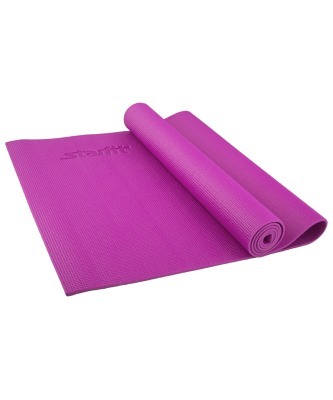 Коврик для йоги FM-101, PVC, 173x61x0,6 см, фиолетовый (129887)