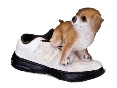 Кашпо "щенок с кроссовкой"  30,5*12,5*21 см Hong Kong (155-061) 