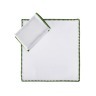 Набор салфеток 40*40 см 6 шт. цвет: белый/зеленый, 100% хлопок Aauraa International (828-125) 