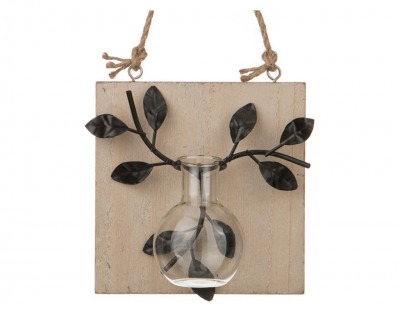 Декоративное изделие с вазочкой настенное 11,5*6*11,5 см. Polite Crafts&gifts (222-310) 