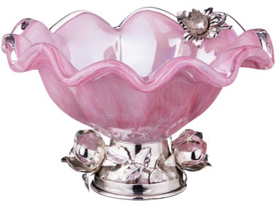 Декоративная чаша диаметр=25 см. высота=15 см. White Cristal (647-703) 