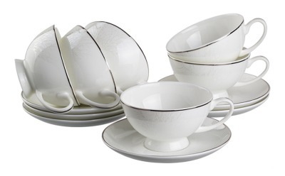 Чайный набор на 6 персон 12 пр." идиллия" 200 мл. Porcelain Manufacturing (440-149) 